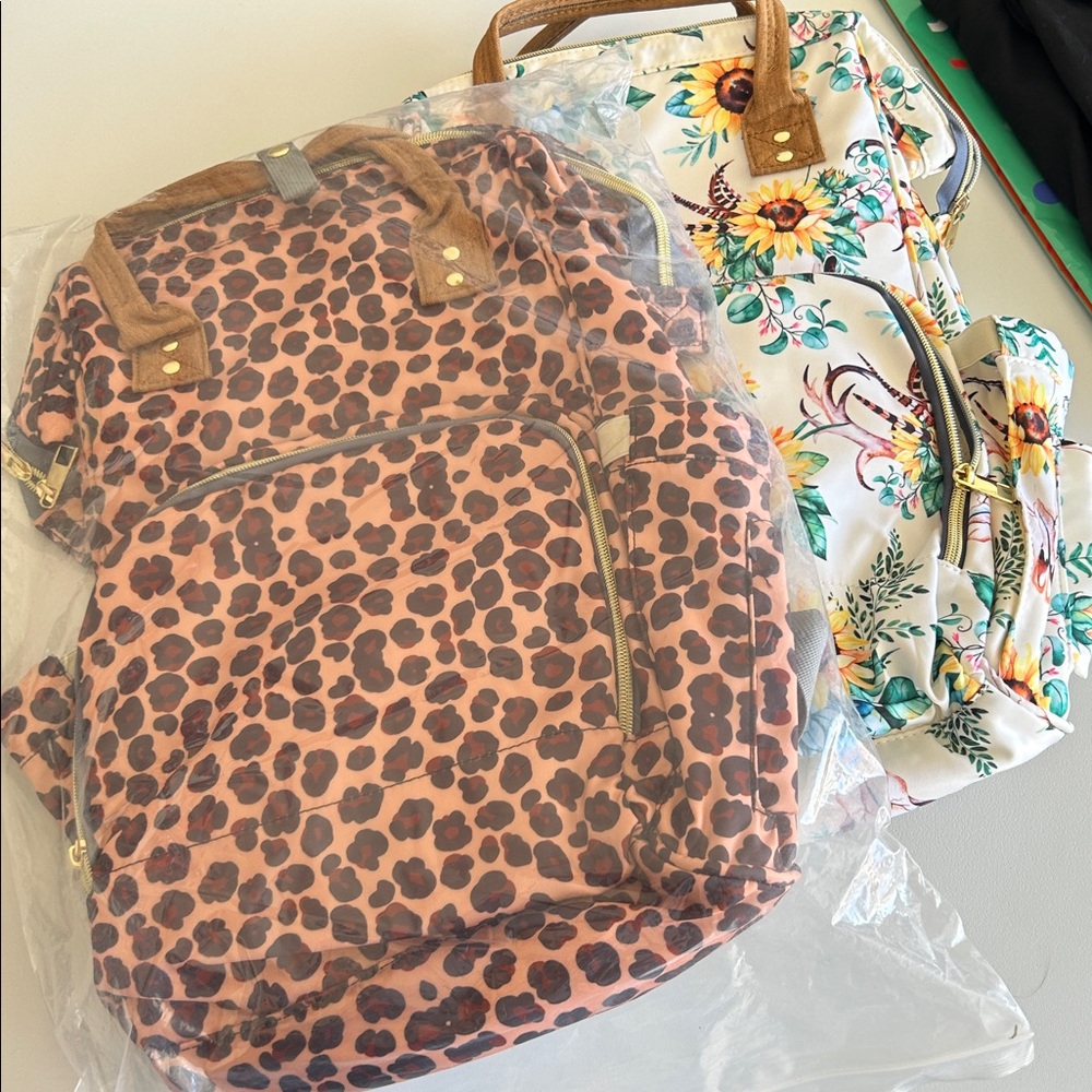 Leopard Print Backpack